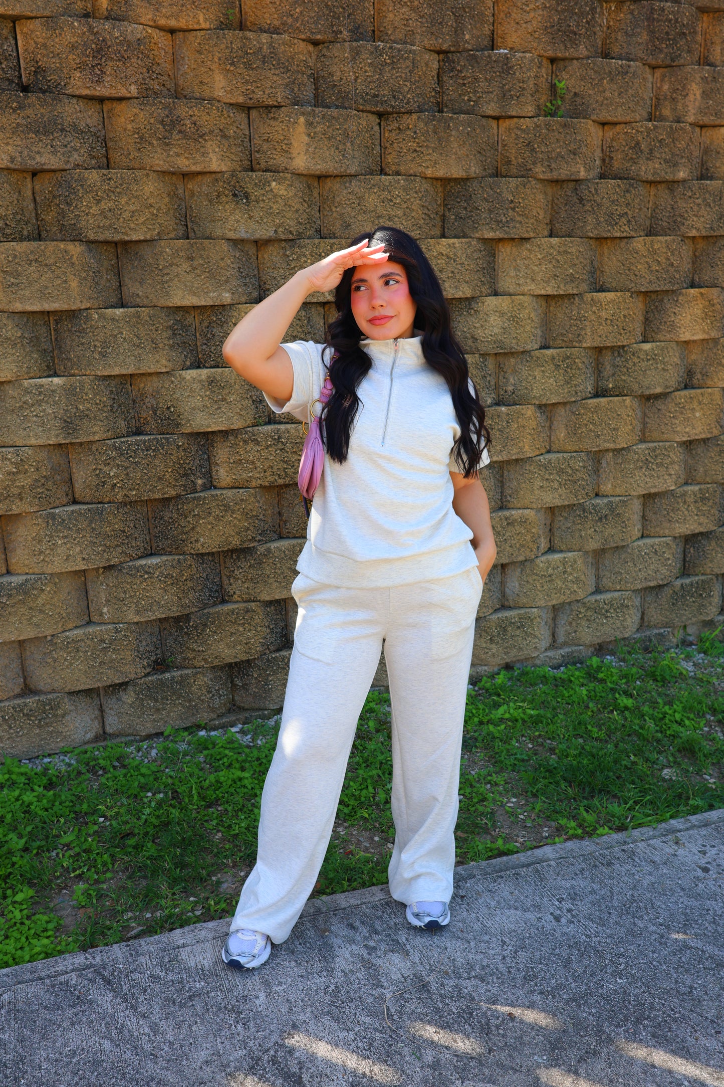 Karlotta Comfy Pant Set (Ivory)
