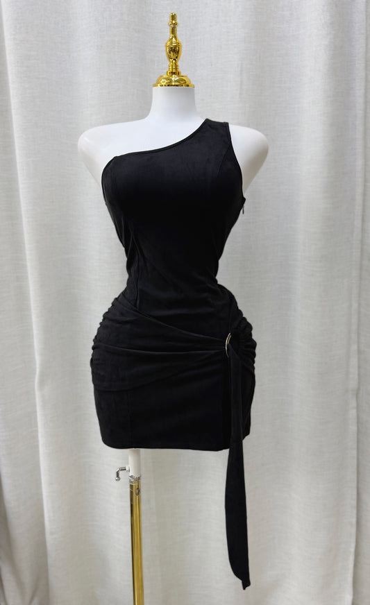 Fabiola Suede Short Dress