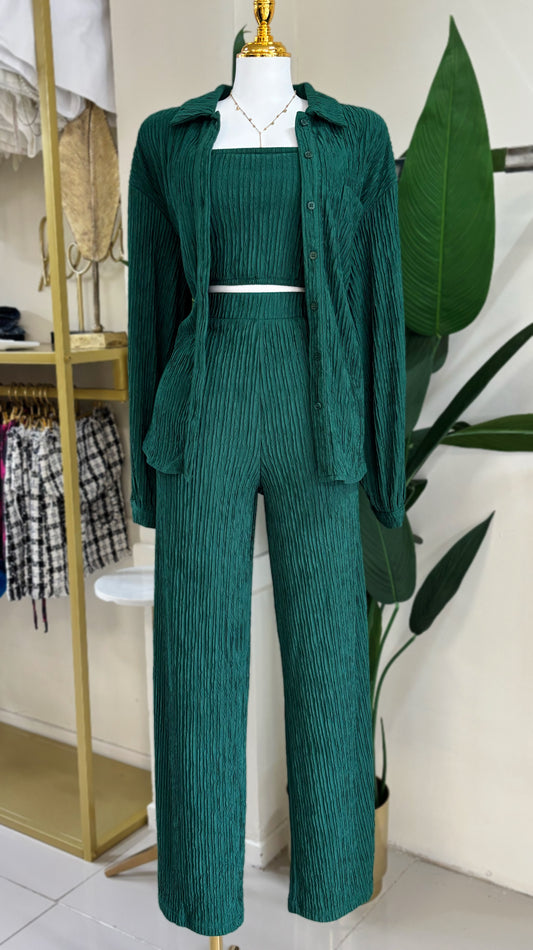 Renata 3 Pieces Travel Set (Verde)