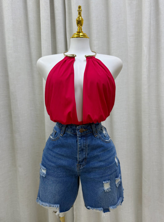 Lara Denim Short (No stretch)