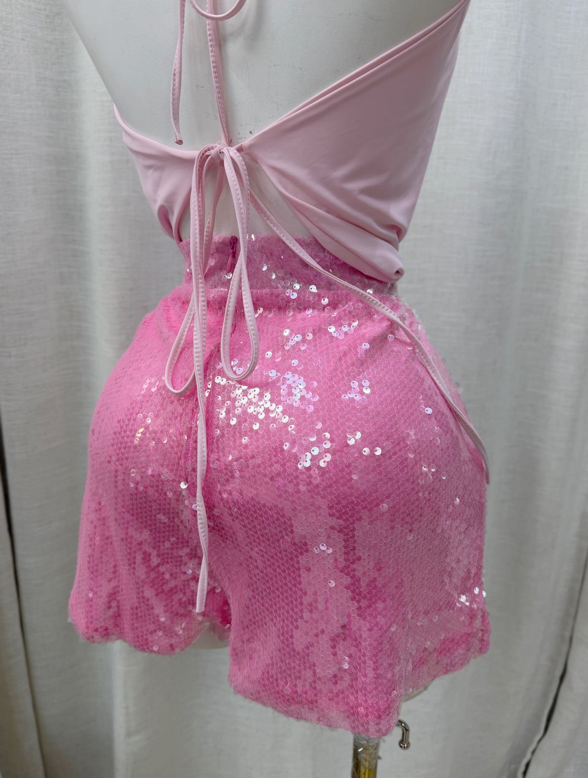 Valeria Sequin Short (Pink)
