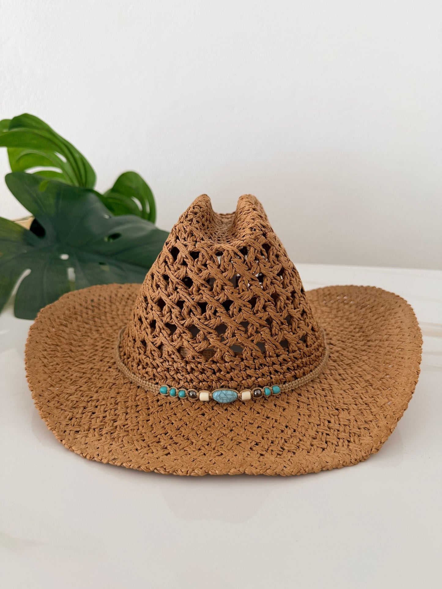 Summer Fashion Hat (Ivory/Khaki)