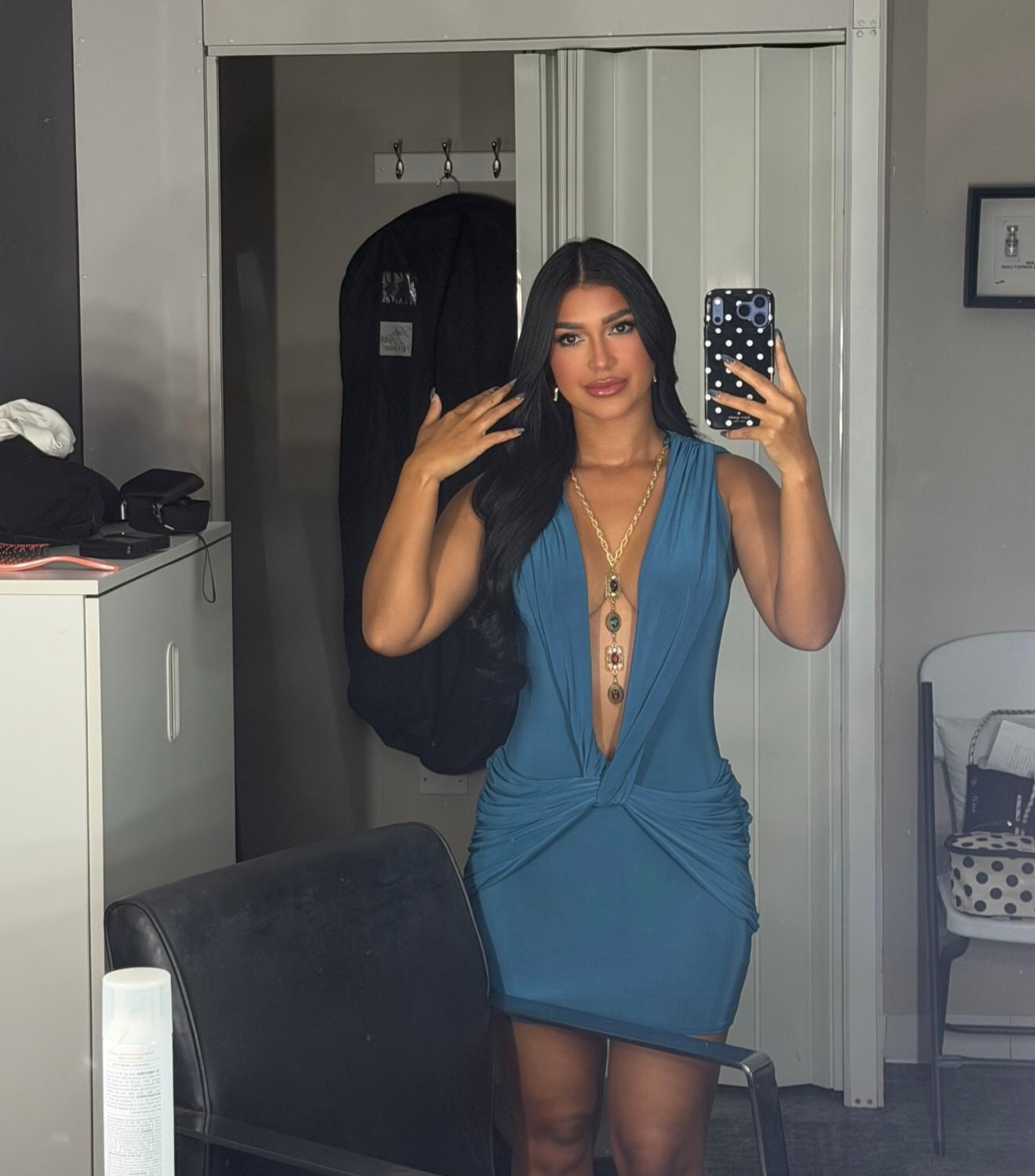 SAPPHIRE JEWEL MINI DRESS