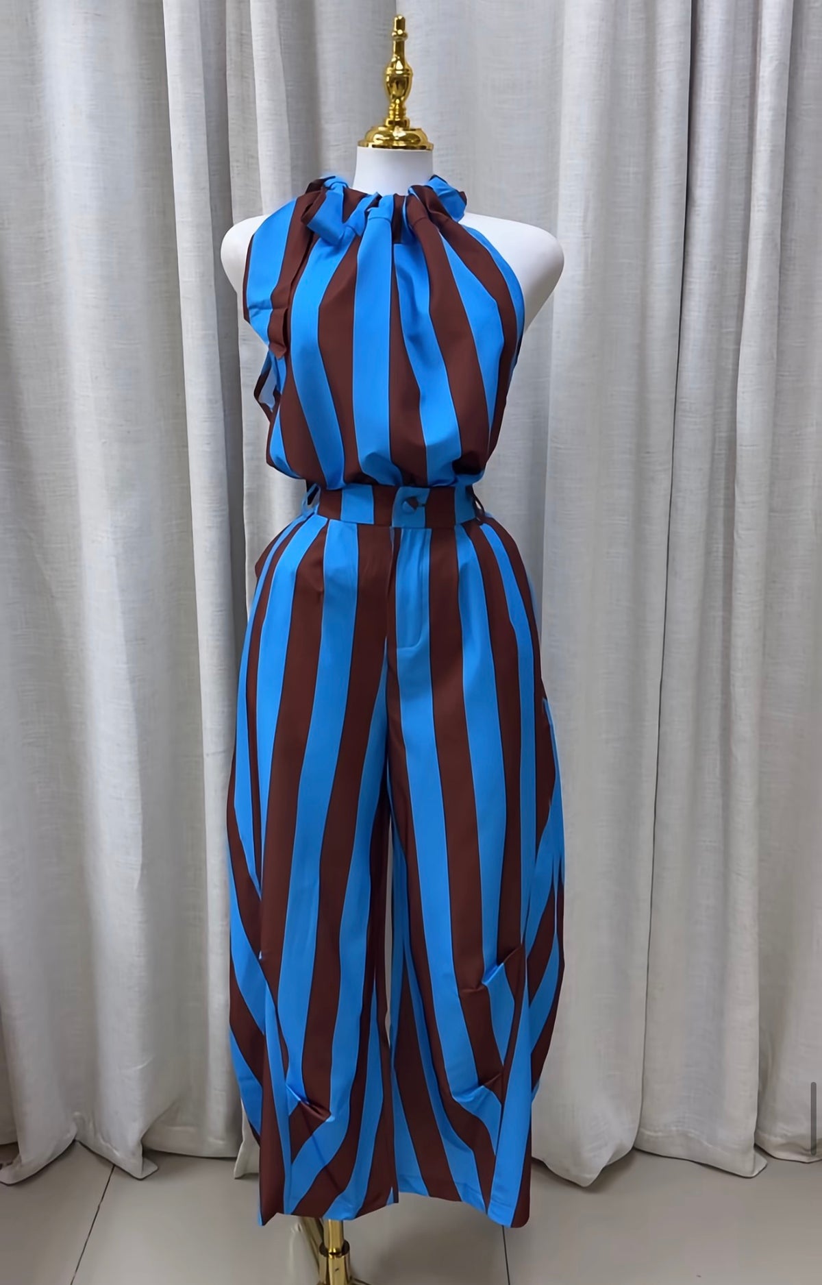 Ocean Stripe Pant Set