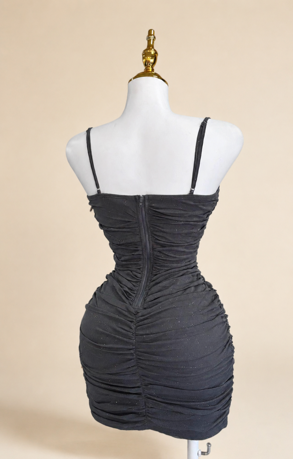 Camila Grey Glitter Dress
