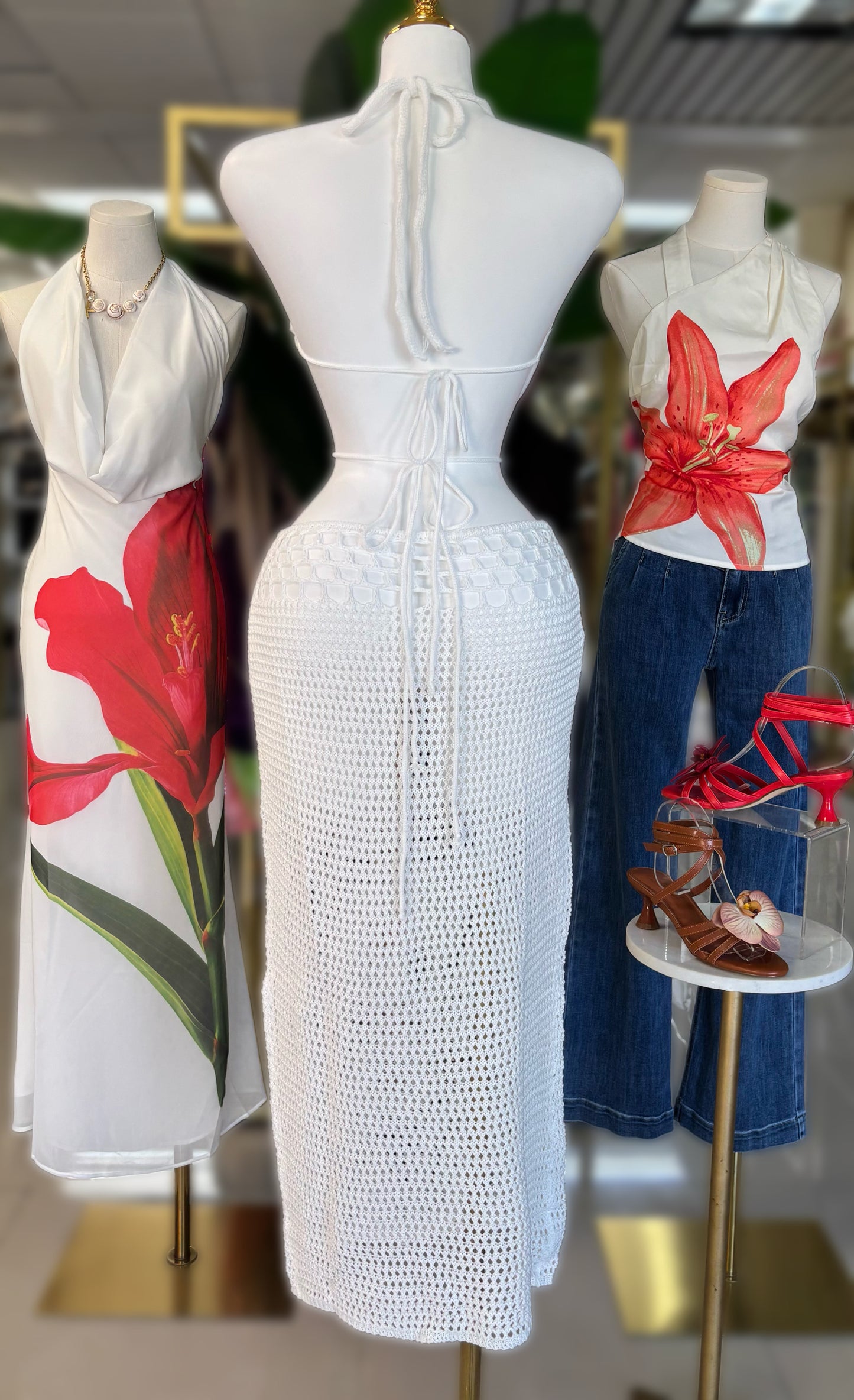 Santorini Crochet Dresss