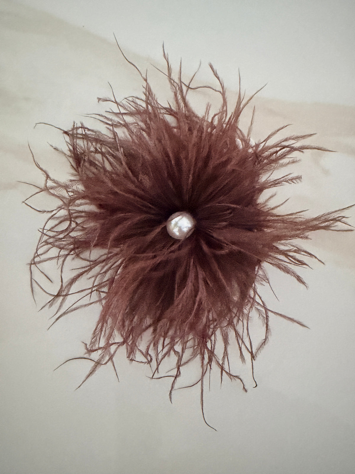 ÉLAN — Feather & Pearl Brooch