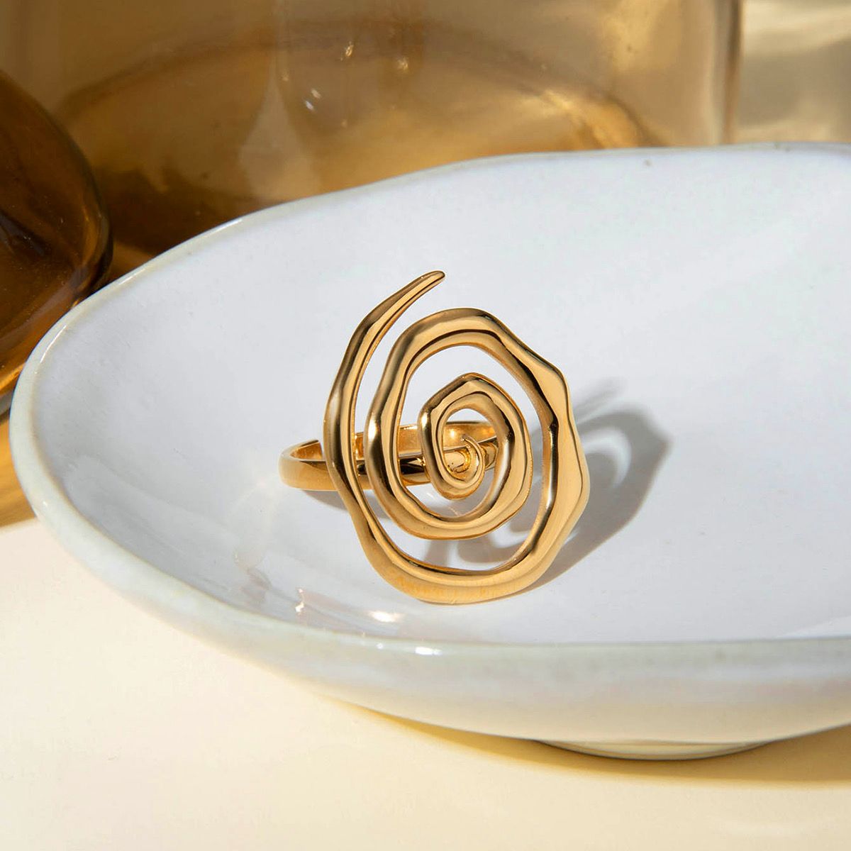 Spiral Statement Ring