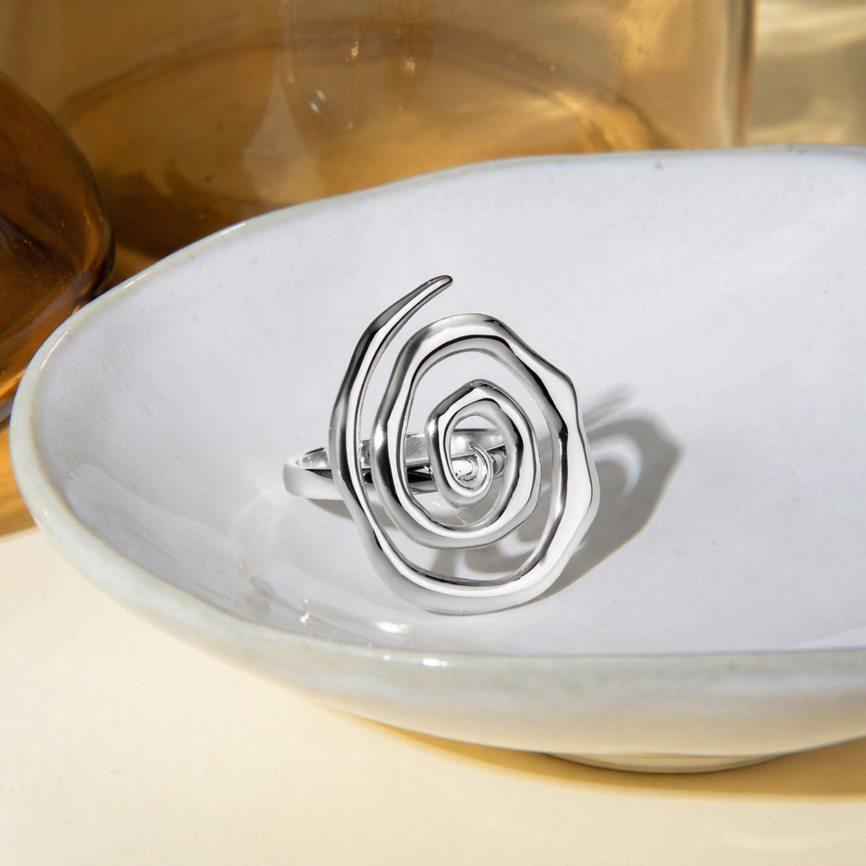 Spiral Statement Ring