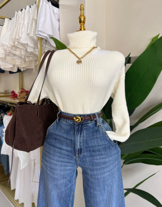 Bianca Sweater (Negro/Ivory/Mocha)